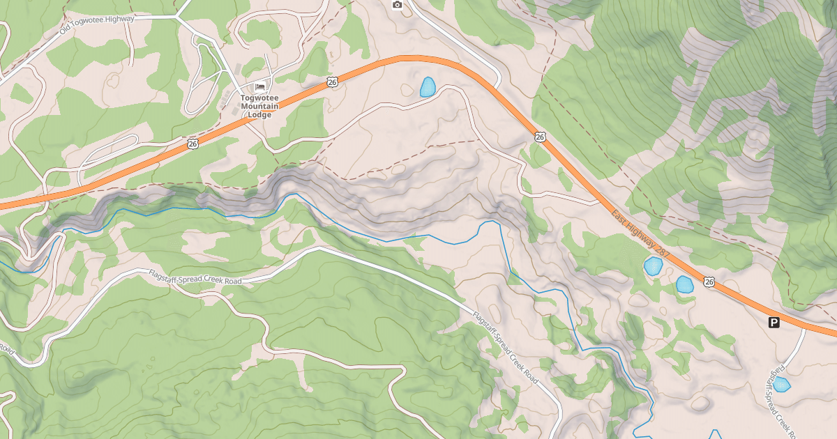 Map preview of Flagstaff Creek Snowmobile Tra