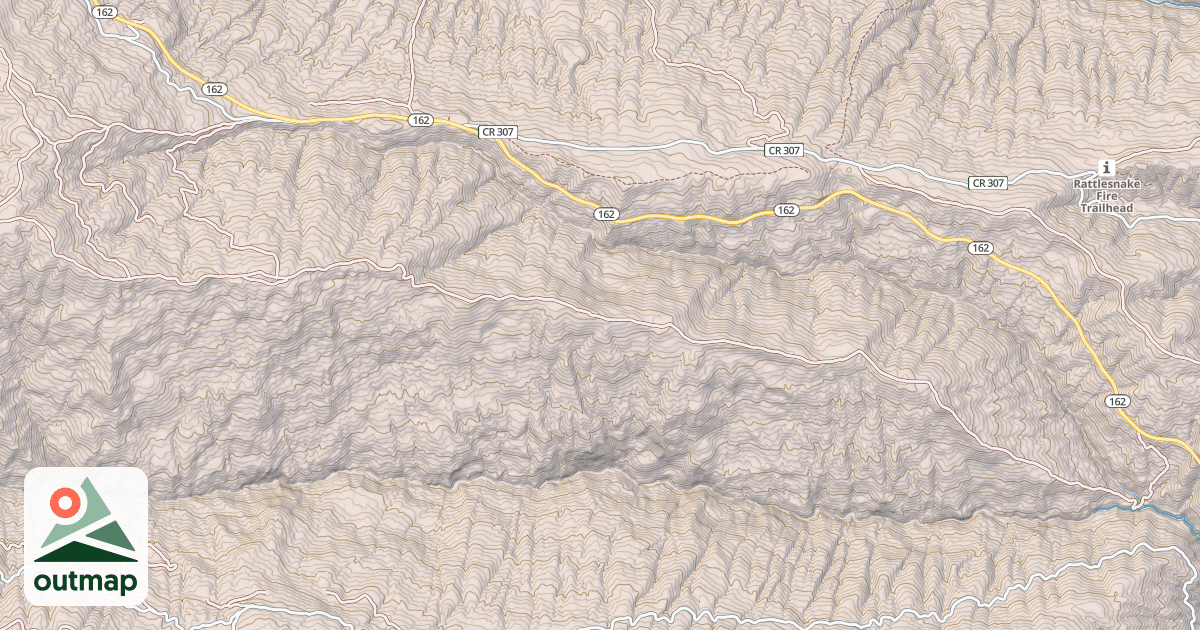 Map of RATTLESNAKE RIDGE