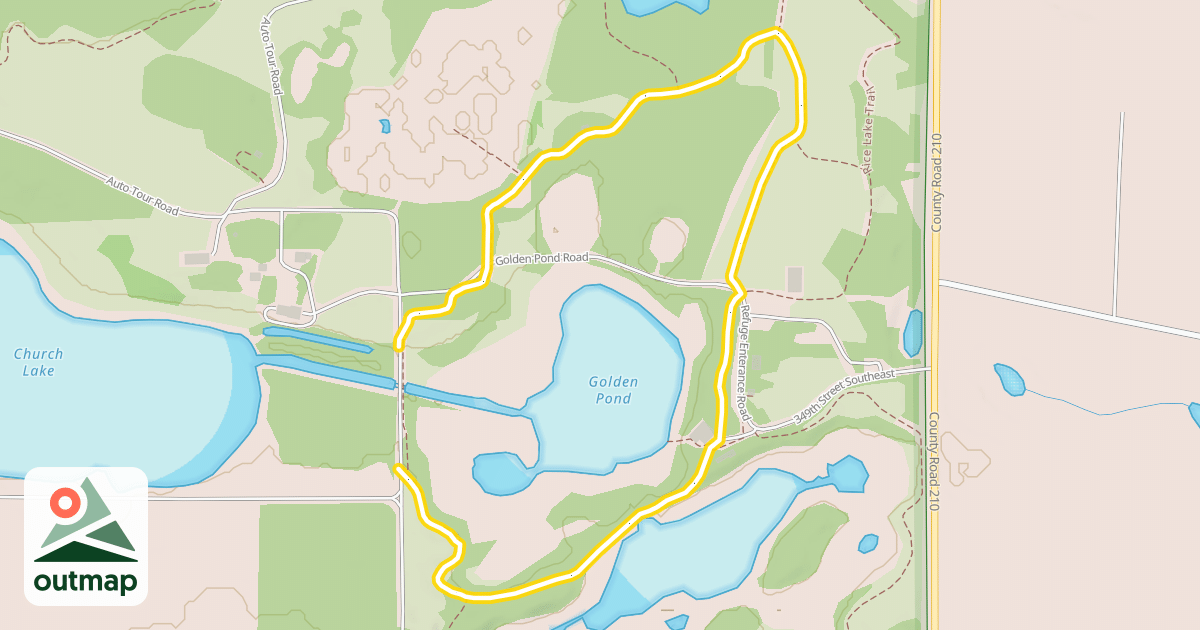 Map of Golden Pond Trail