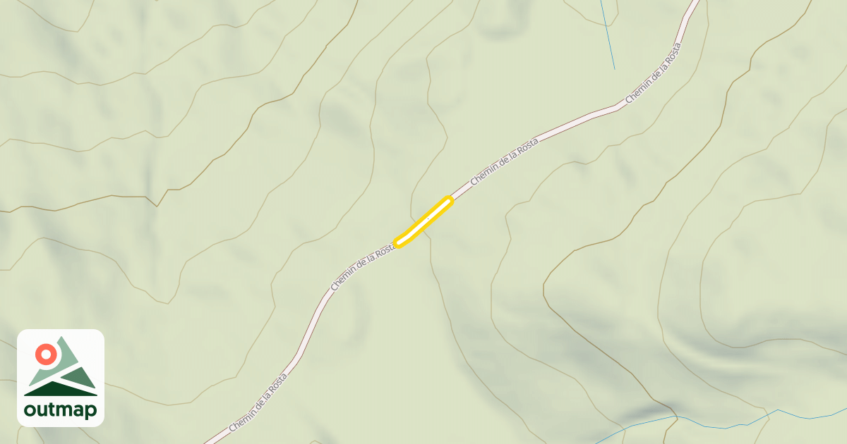 Map of Chemin de la Rosta