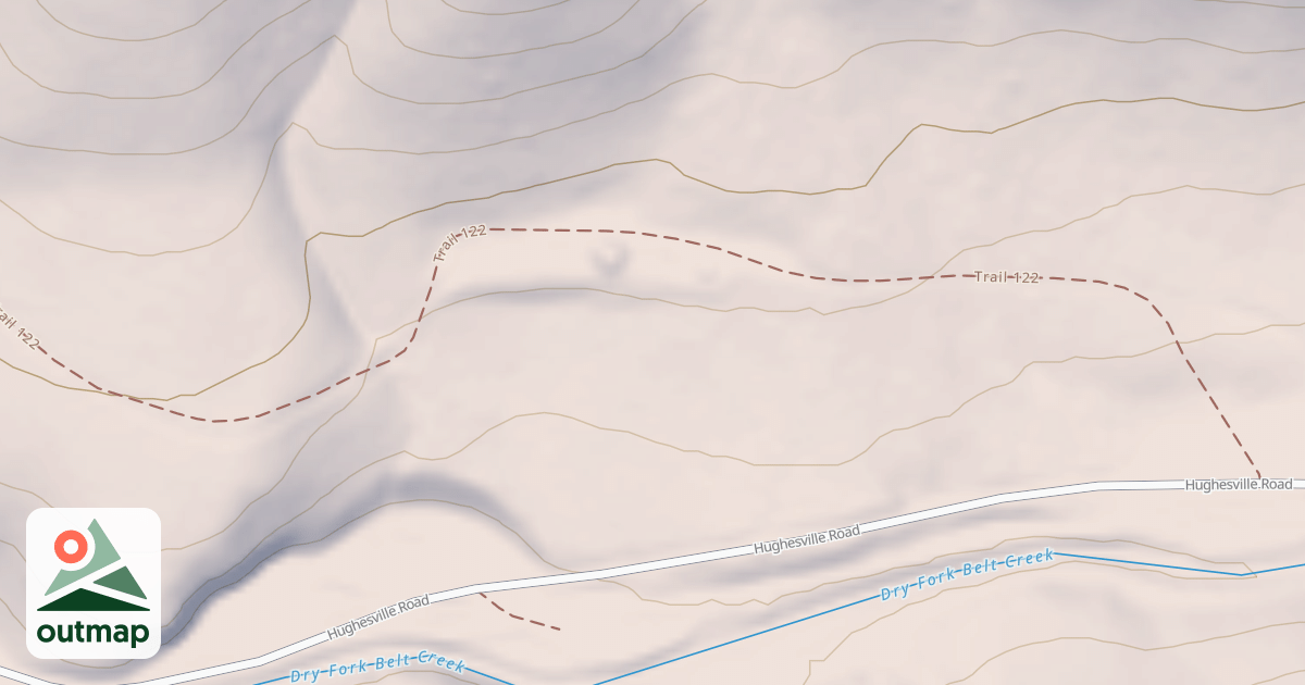 Map of DRY FORK DISPERSED 122
