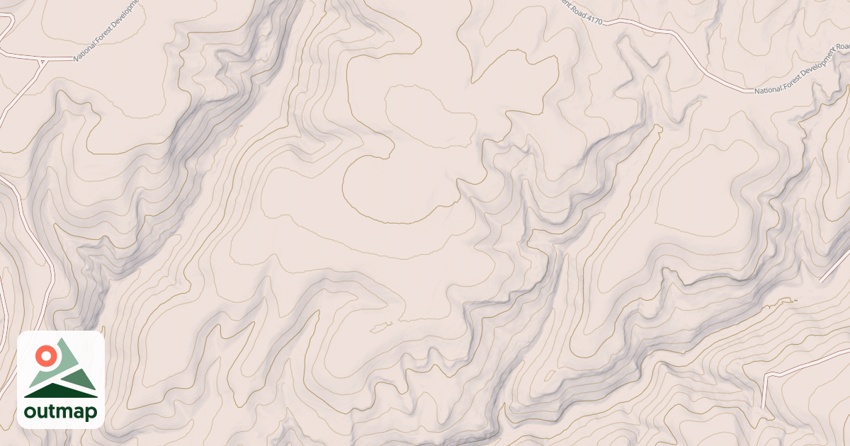 Map of USFS National Forest System Roads {3741E222-12C3-4D48-BE65-A1E97277205C}