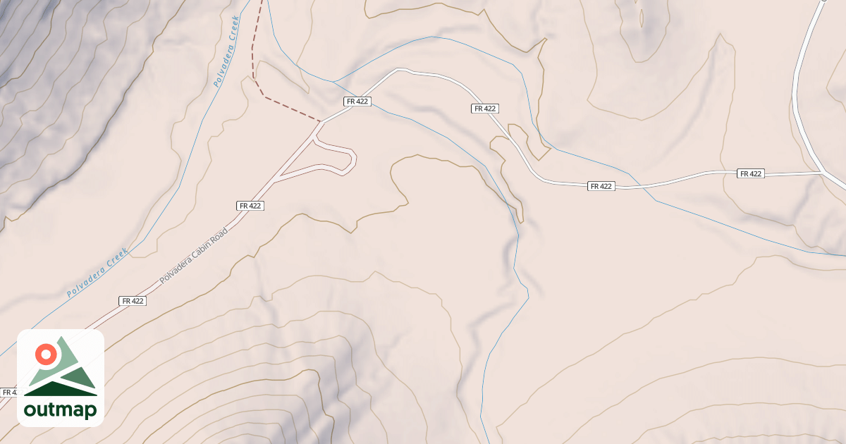 Map of POLVADERA CABIN