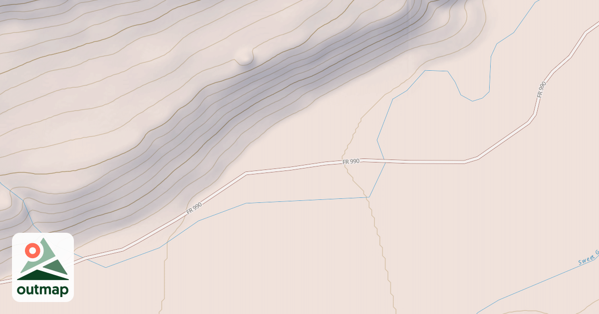 Map of SWEET GRASS CREEK