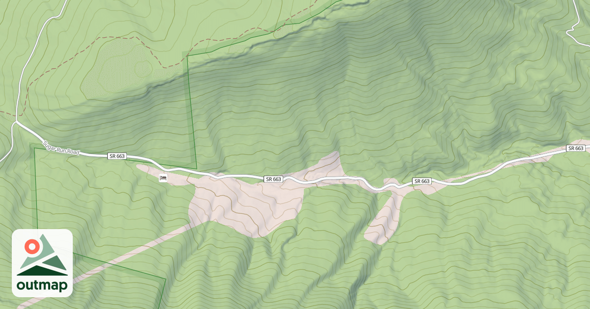 Map of SUGAR RUN