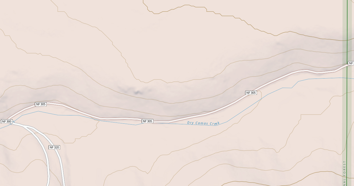 Map preview of USFS Motor Vehicle Use Map Roads {88C9E8DD-F9CF-4B3F-9956-D208640A4821}