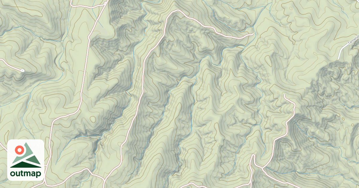 Map of 16049: Temblor Ridge