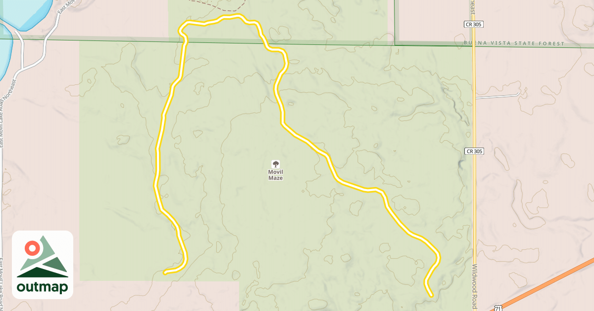 Map of Green Trail