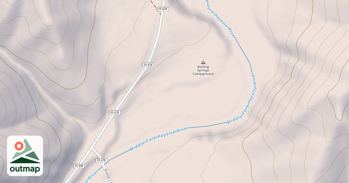 Map of BOILING SPRINGS CG