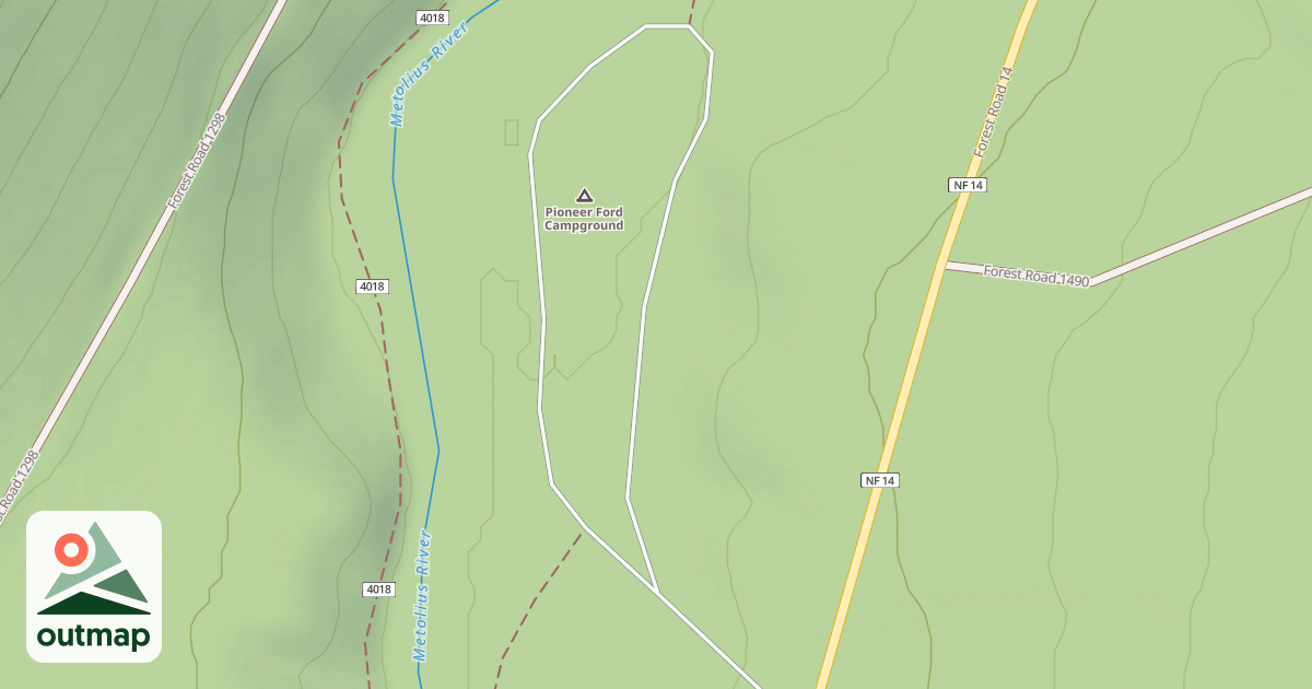 Map of PIONEER FORD C.G