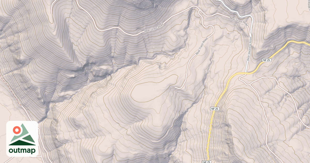 Map of BEAR TRACK