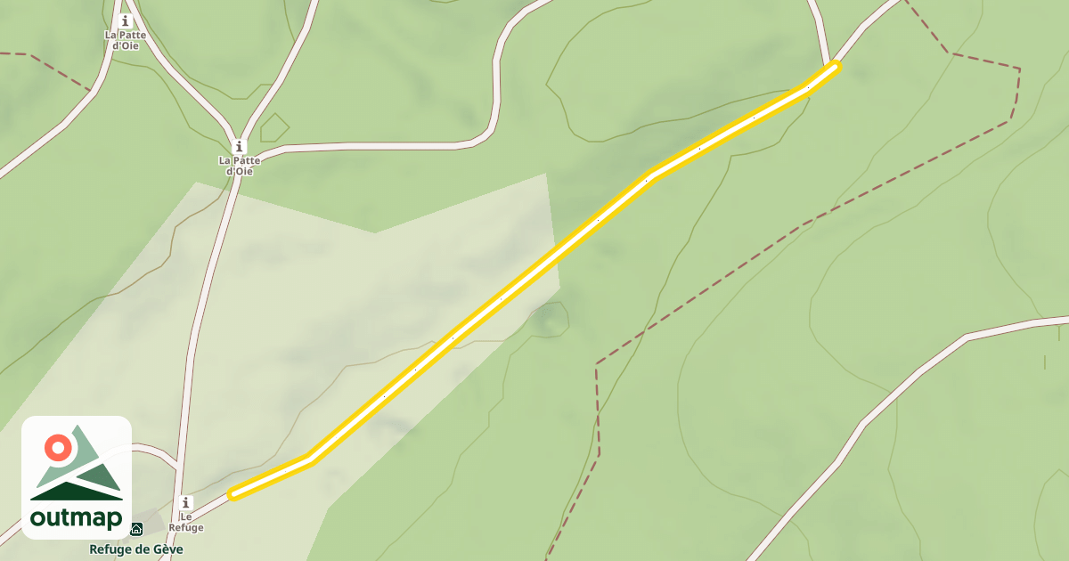 Map of Panoramique - Le Refuge / Le Chargeoir