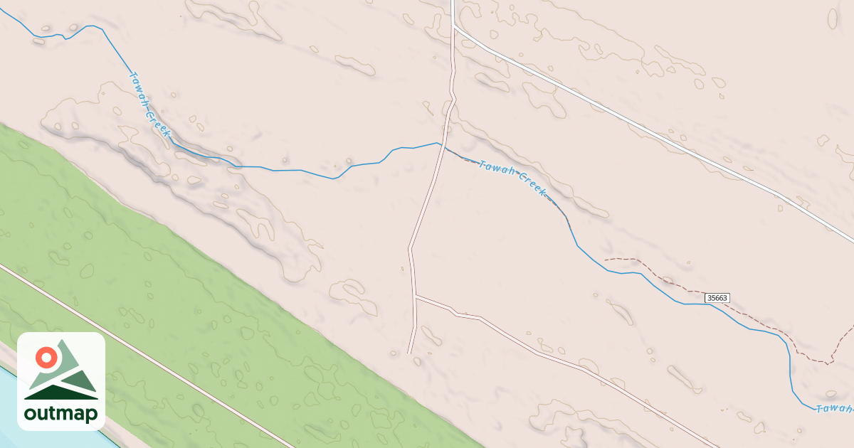 Map of BROKEN BRIDGE ROAD
