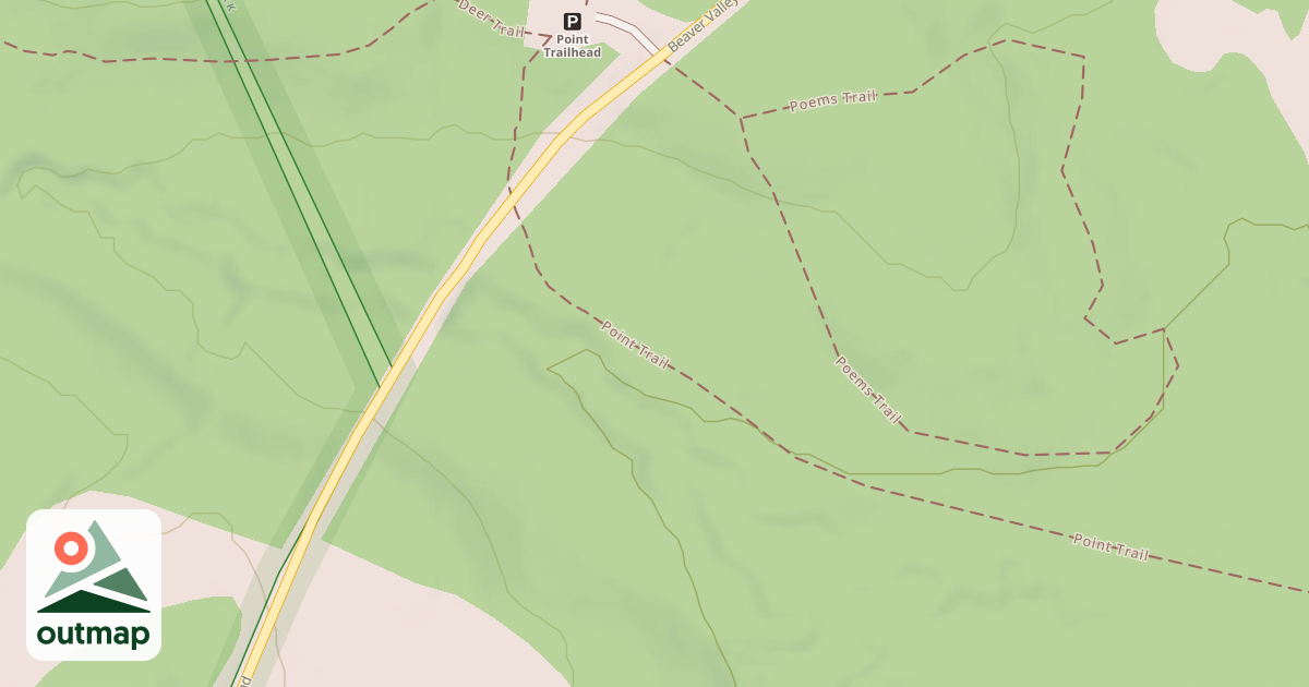 Map of Prince Gallitzin State Park Trails