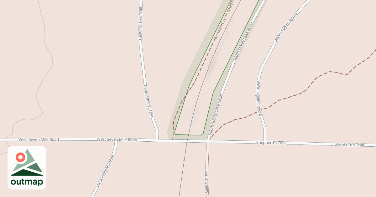 Map of Beaver Creek Trail Mccct