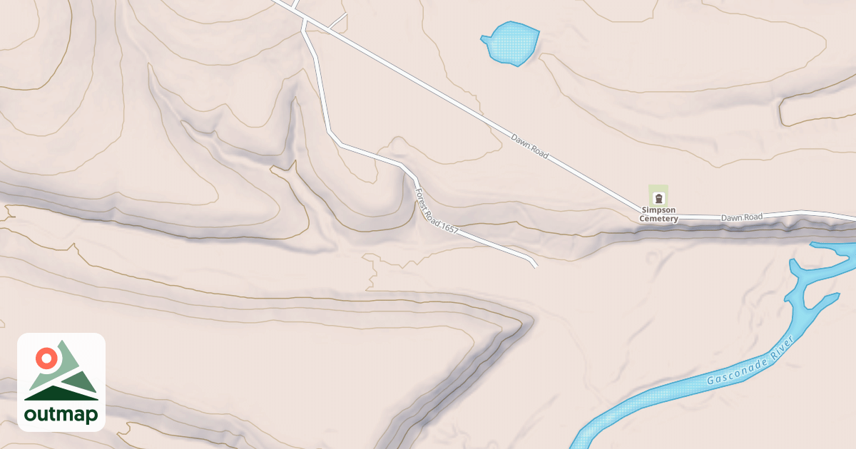Map of SIMPSON DRAW