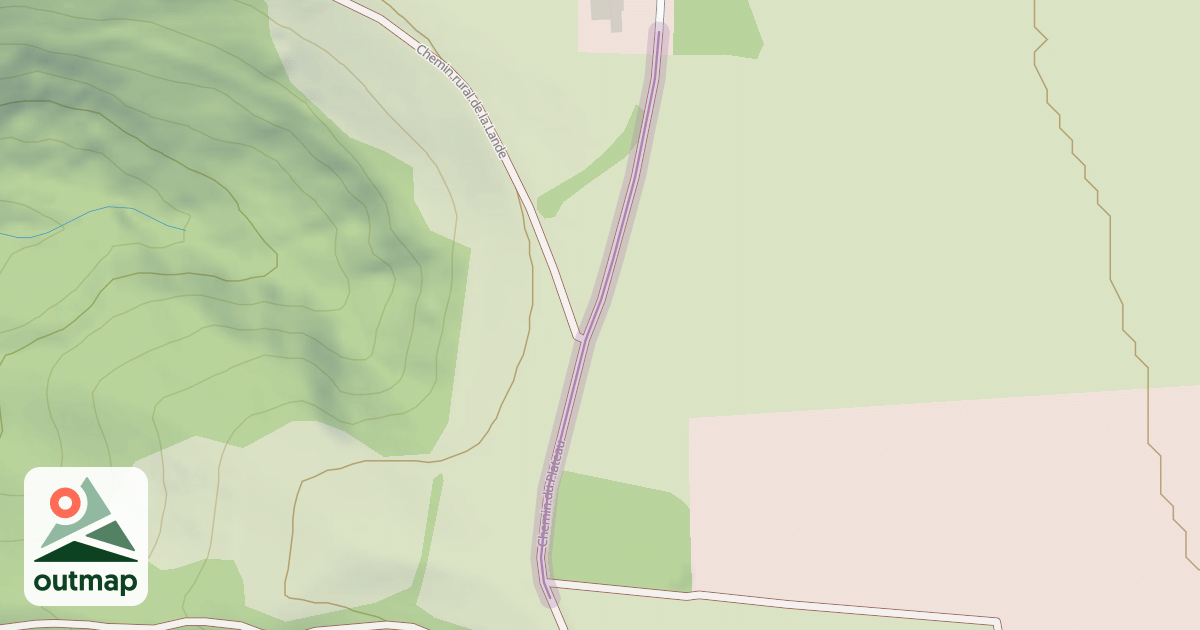 Map of Chemin du Plateau