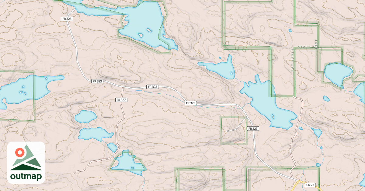 Map of BALL CLUB LAKE