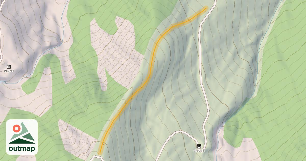Map of Ubaguets Hors Piste