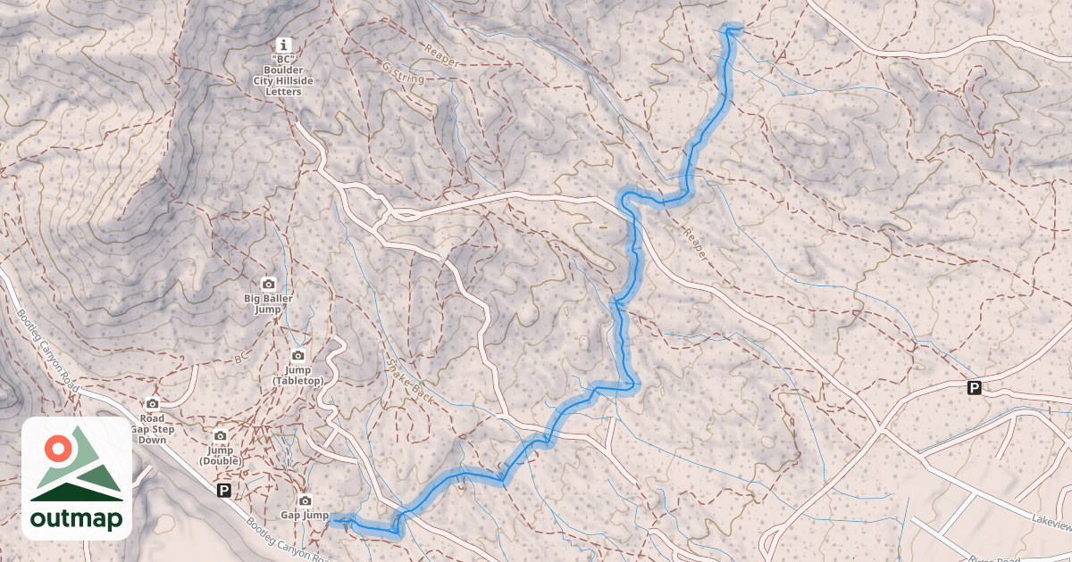 Map of Middle Lake View