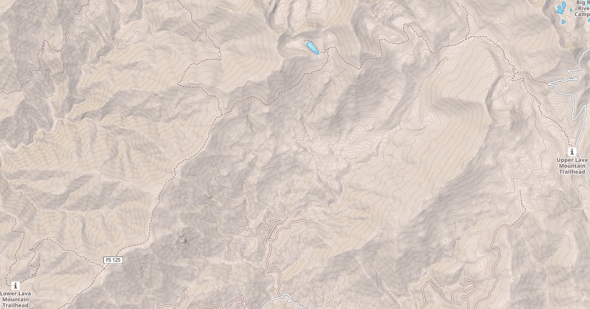 Map preview of LAVA MOUNTAIN