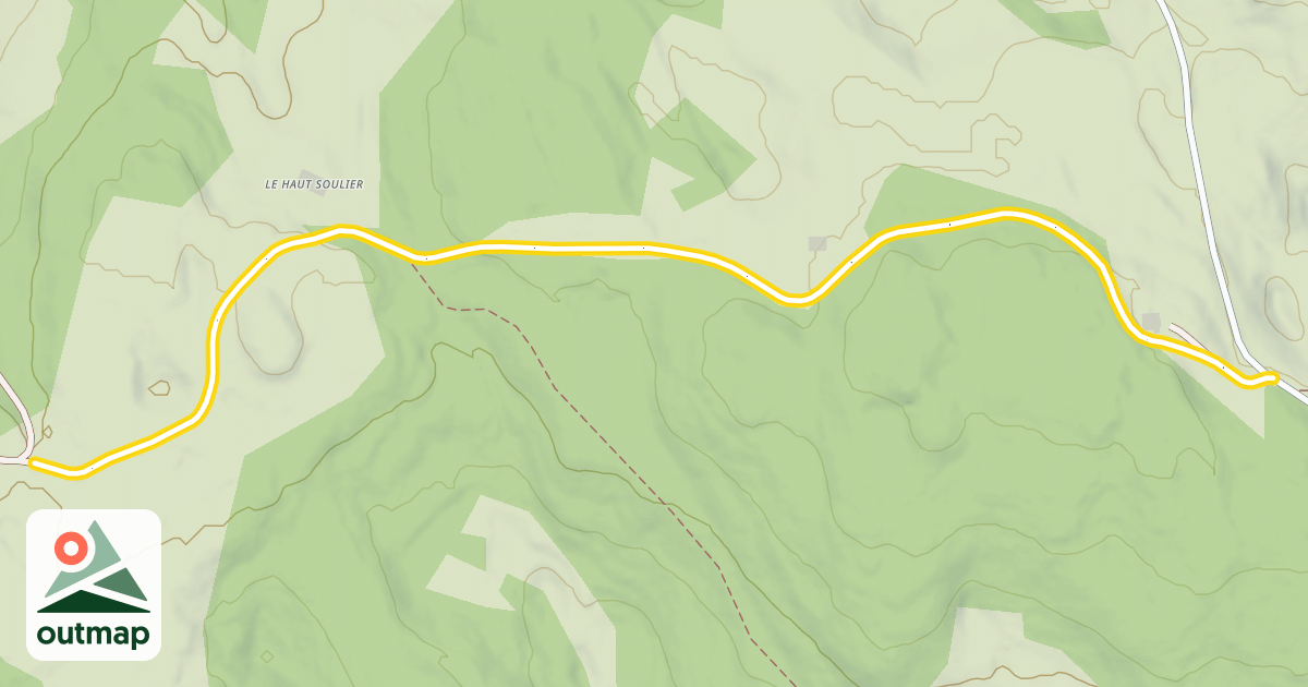 Map of Grandes Traversées du Jura