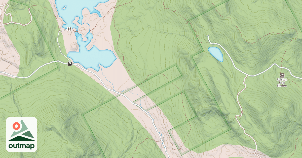 Map of Lefferts Pond