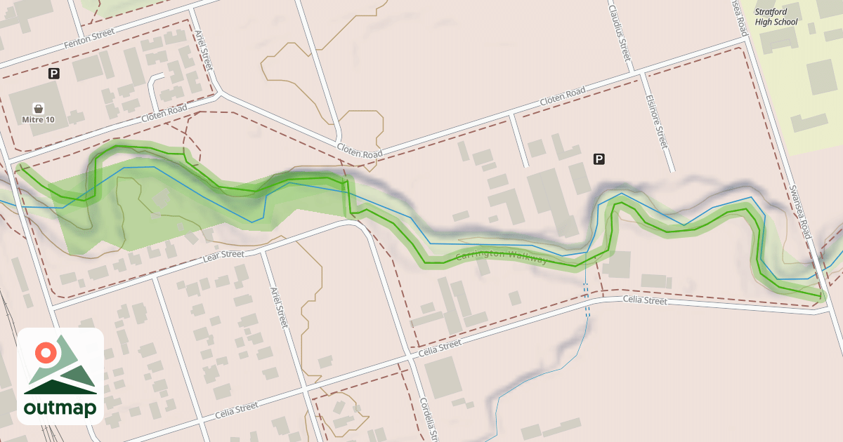 Map of Carrington Walkway