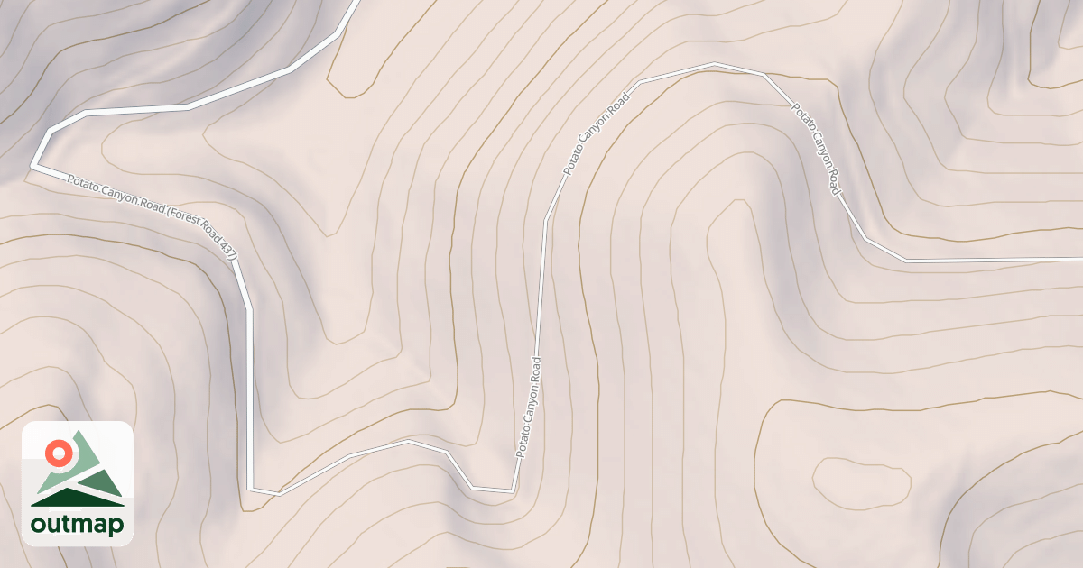 Map of POTATO CANYON