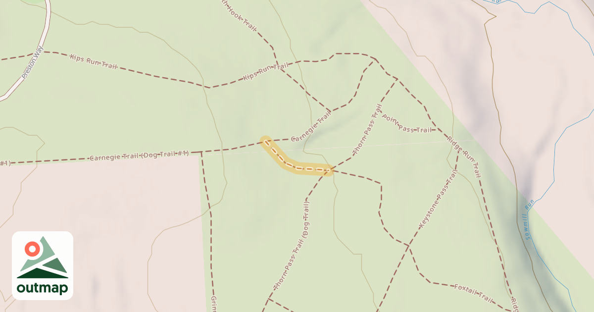 Map of Foxtail Trail (Dog Trail)