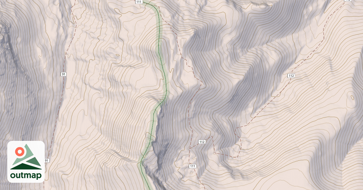 Map of Webber Creek - Divide Creek