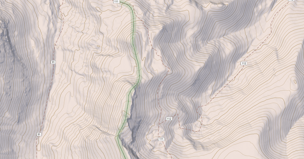 Map preview of Webber Creek - Divide Creek