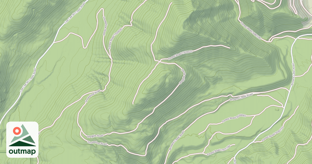 Map of SNOWSHOE