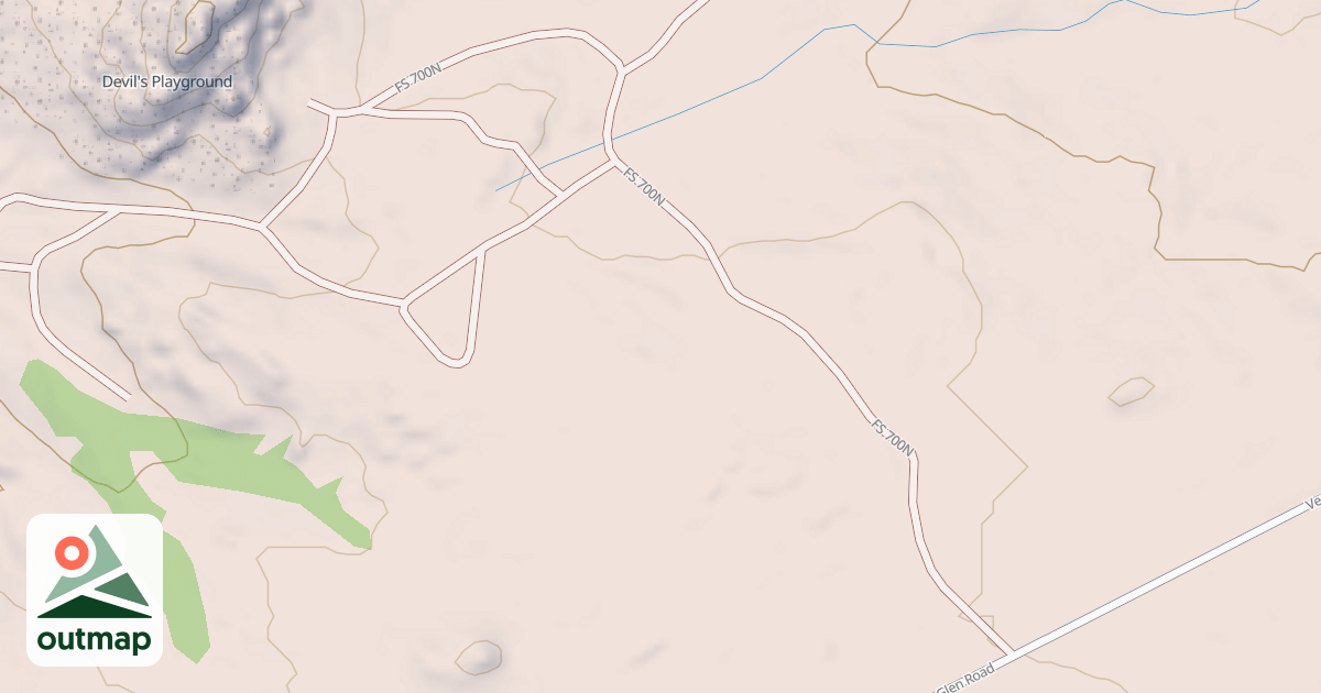 Map of DEVILS ROAD