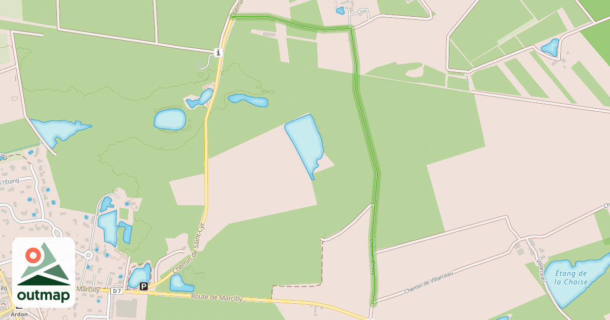 Map of Chemin d'Yvoy