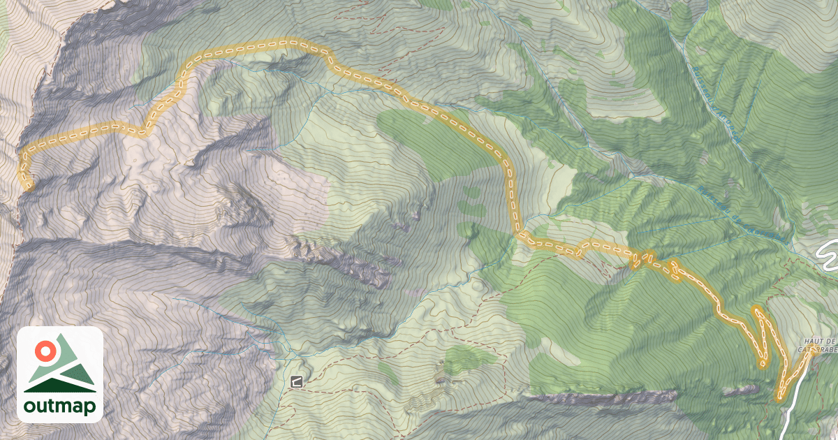 Map of Soum de Coume Grane — Ferme Igau