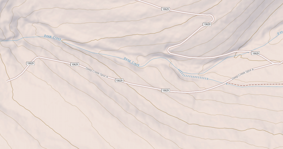 Map preview of DEEP CREEK SPUR A