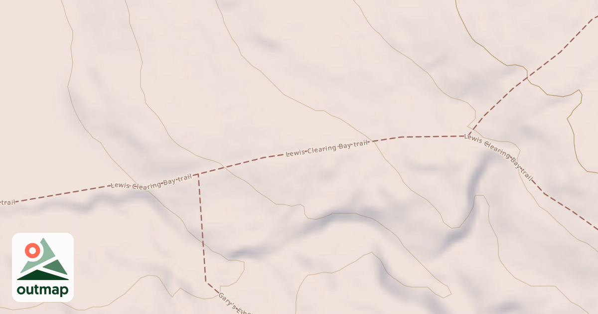 Map of Lewis Clearing Bay Trail