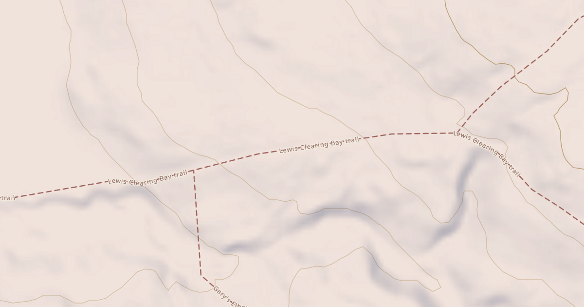 Map preview of Lewis Clearing Bay Trail