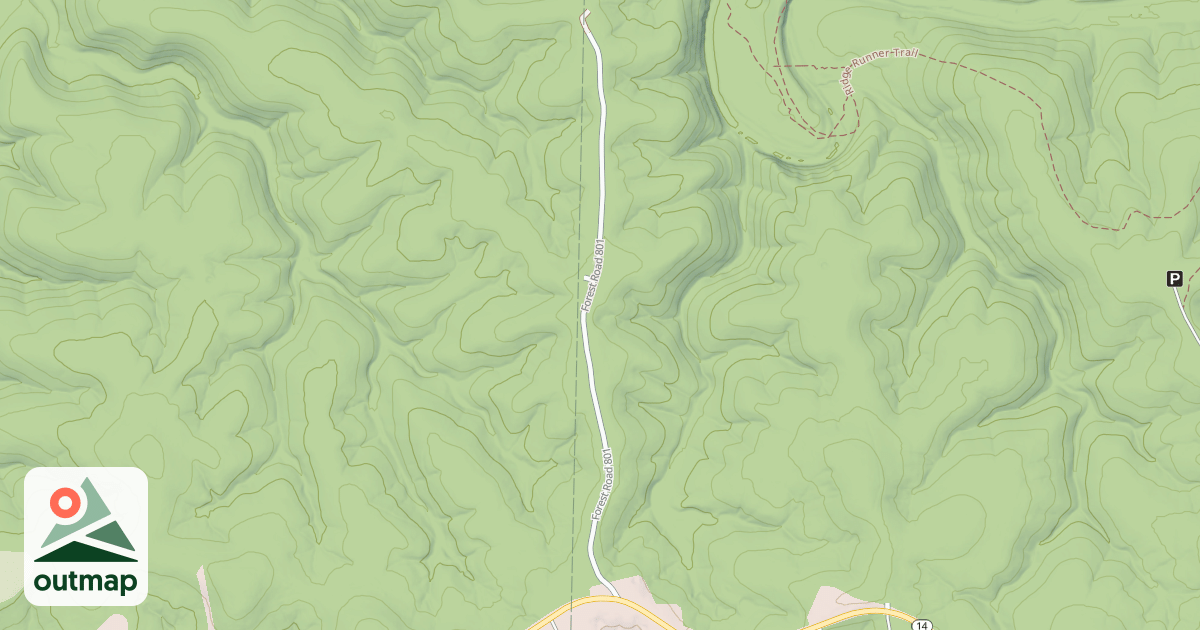 Map of HOGAN RIDGE