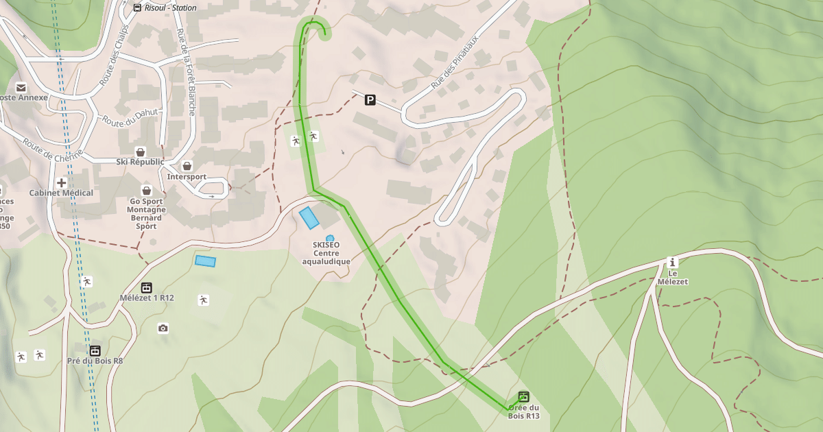 Map preview of Orée du Bois