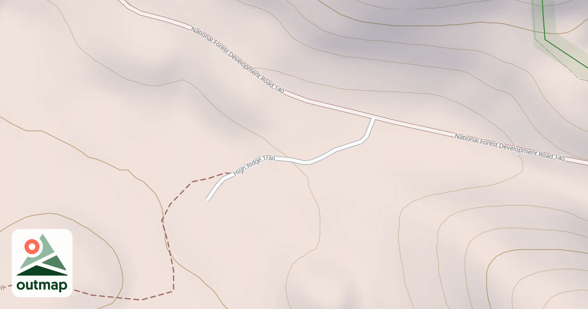 Map of HIGH RIDGE TRAILHEAD