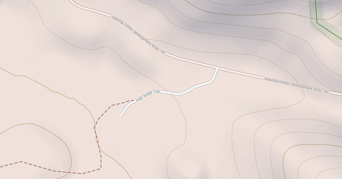 Map preview of HIGH RIDGE TRAILHEAD