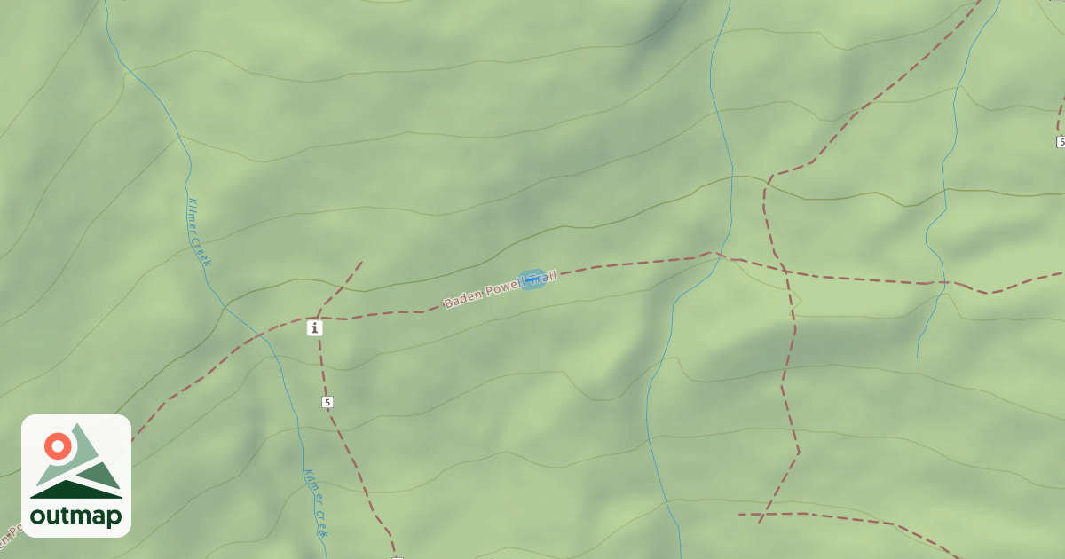 Map of Baden Powell Trail