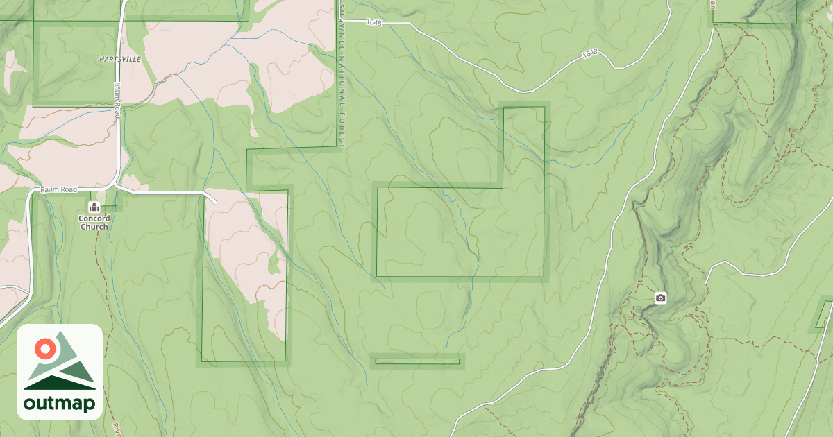Map of CONCORD CH SPUR RD