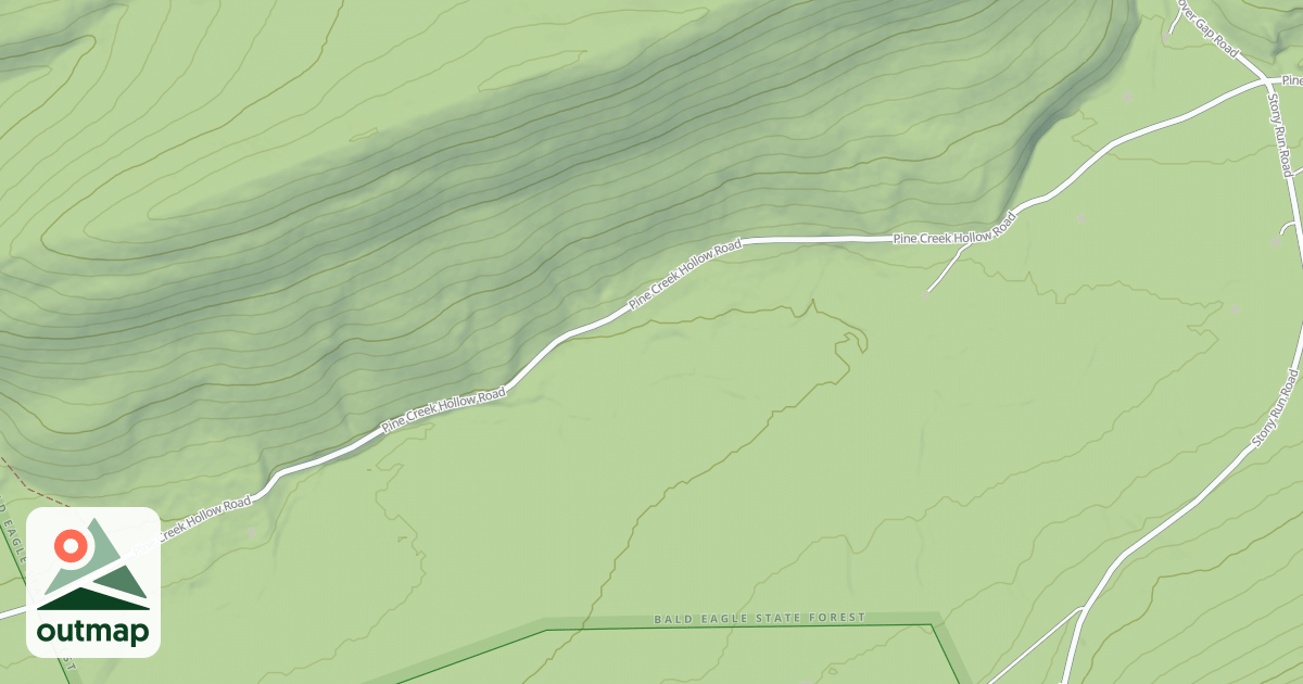 Map of Bald Eagle State Forest Snowmobile Trails
