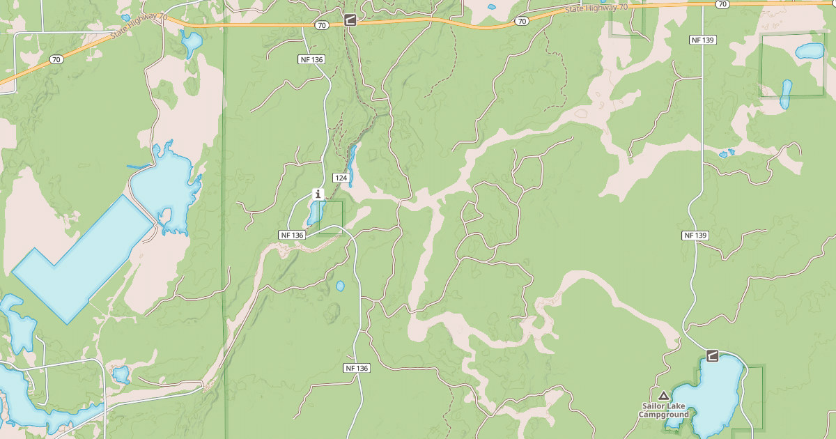 Map preview of USFS Motor Vehicle Use Map Trails 8247