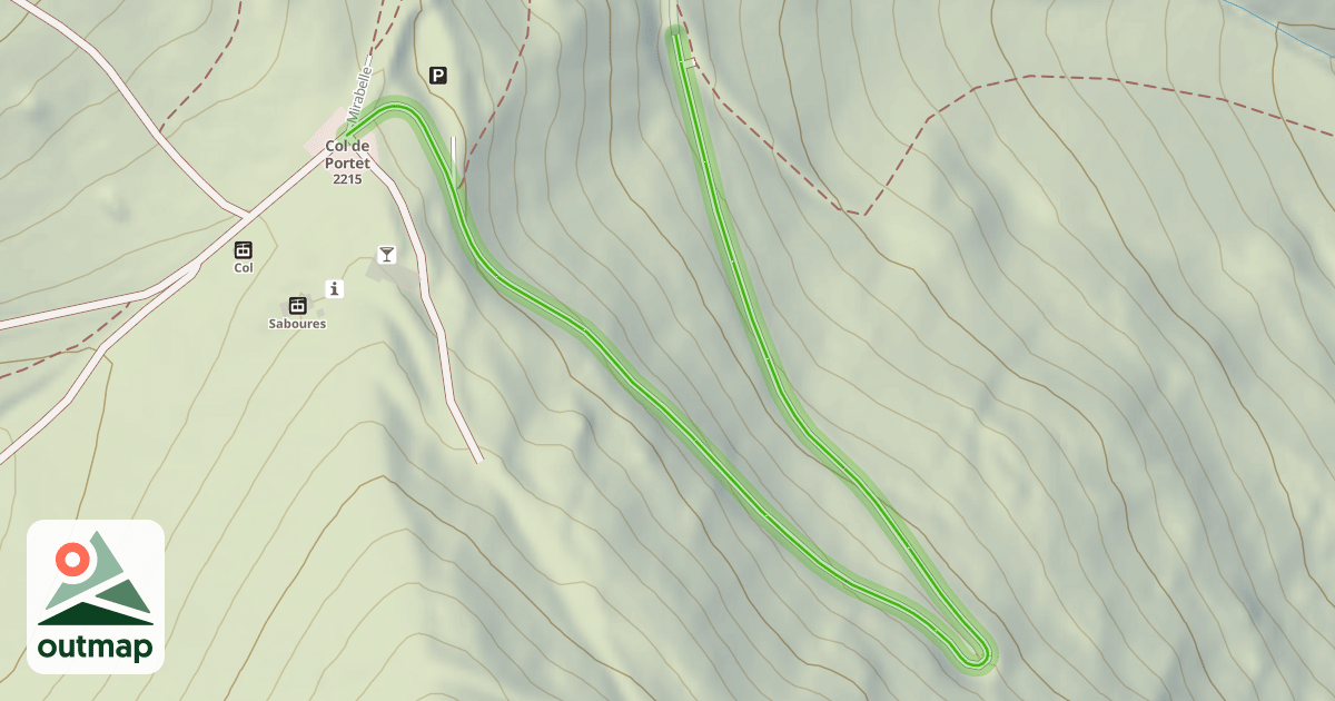 Map of Route du Col de Portet