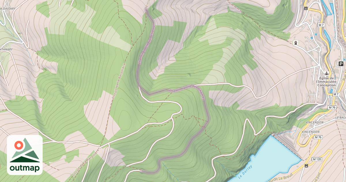 Map of Chemin la Clé des Champs