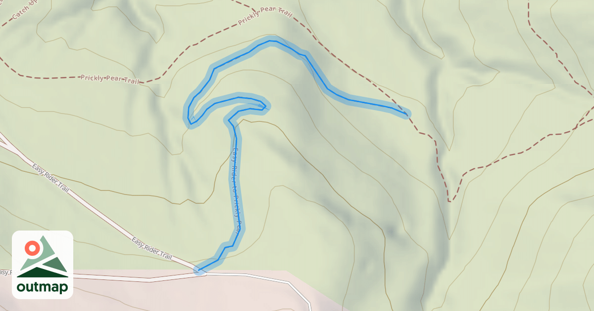 Map of Easy Rider to Prickly Pear